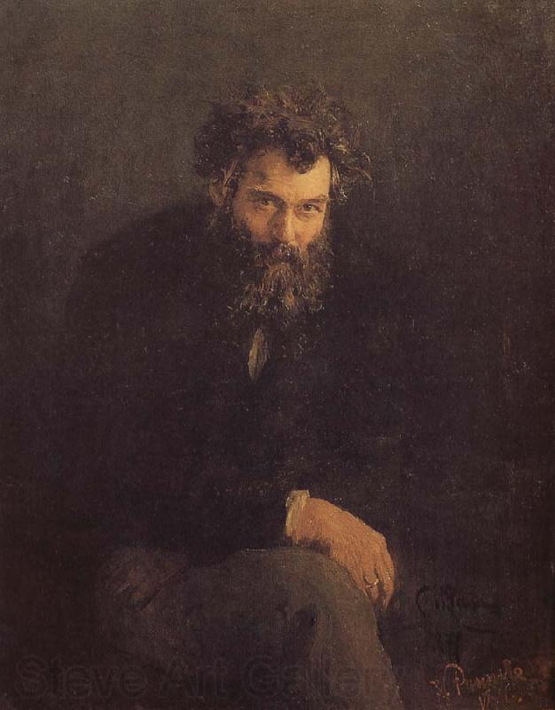 Ilia Efimovich Repin Shishkin portrait Norge oil painting art